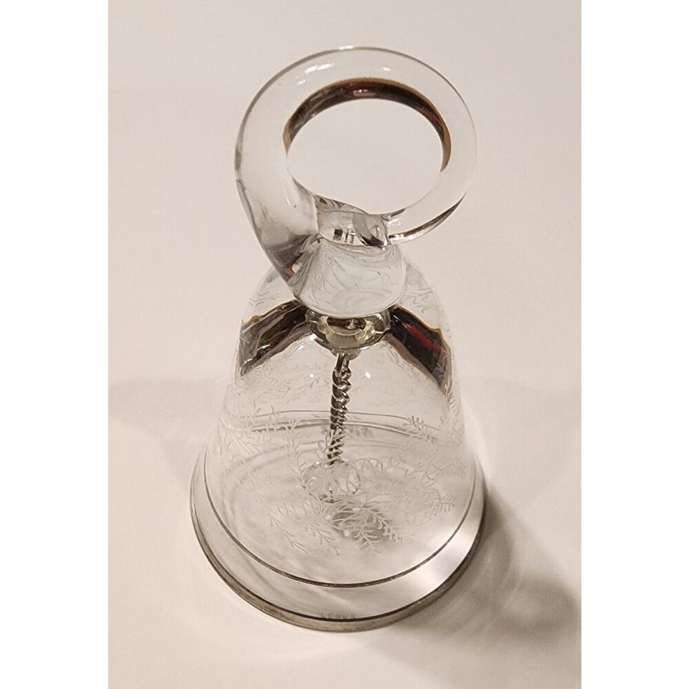 Vintage 1983 Lenox Crystal Glass Etched Bell First Annual Christmas Ornament